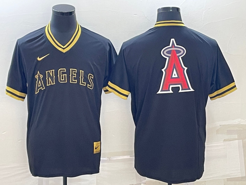 Men's Los Angeles Angels Black Alternate Team Jersey